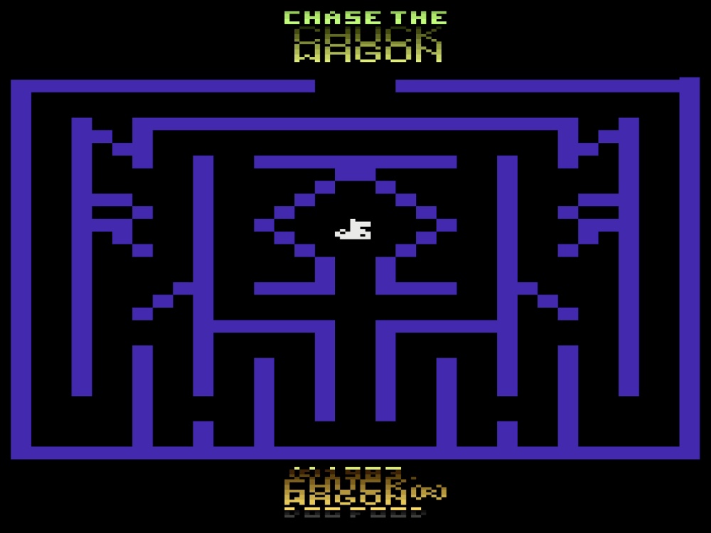 Title Screen of Chase The Chuckwagon for Atari 2600